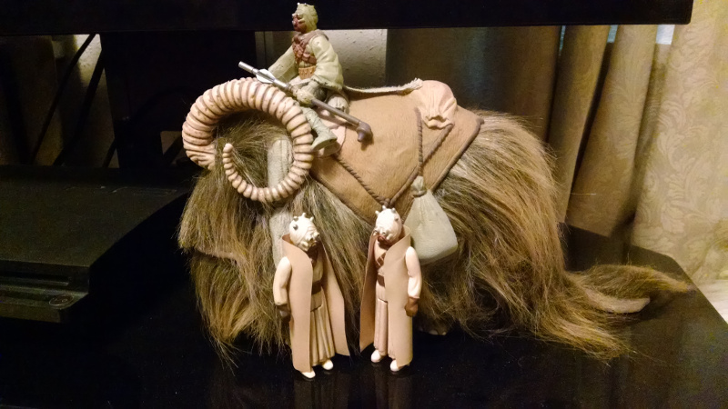 Brian W Root Star Wars toys. Bantha and Sand People.